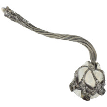 Vintage Candle Snuffer with Rhinestone Inlay Long Handle for Safe Candle Extinguishing at Home