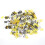 Τέλεια πάρτι: Number50And60Glitter Confetti, Χρυσά ασημένια μαύρα διακοσμητικά πάρτι για 1