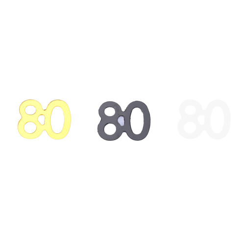 Τέλεια πάρτι: Number50And60Glitter Confetti, Χρυσά ασημένια μαύρα διακοσμητικά πάρτι για 2