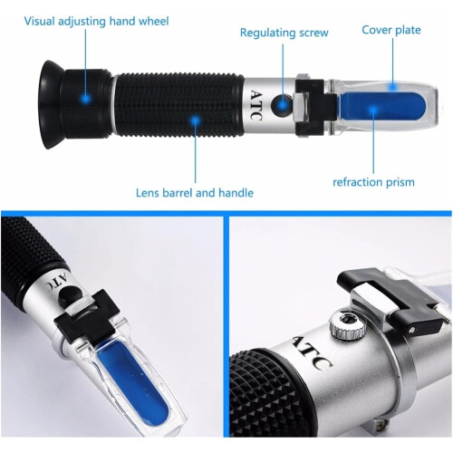 Digital Refractometer Brix 2862% Handheld Honey with Automatic Monitoring 2