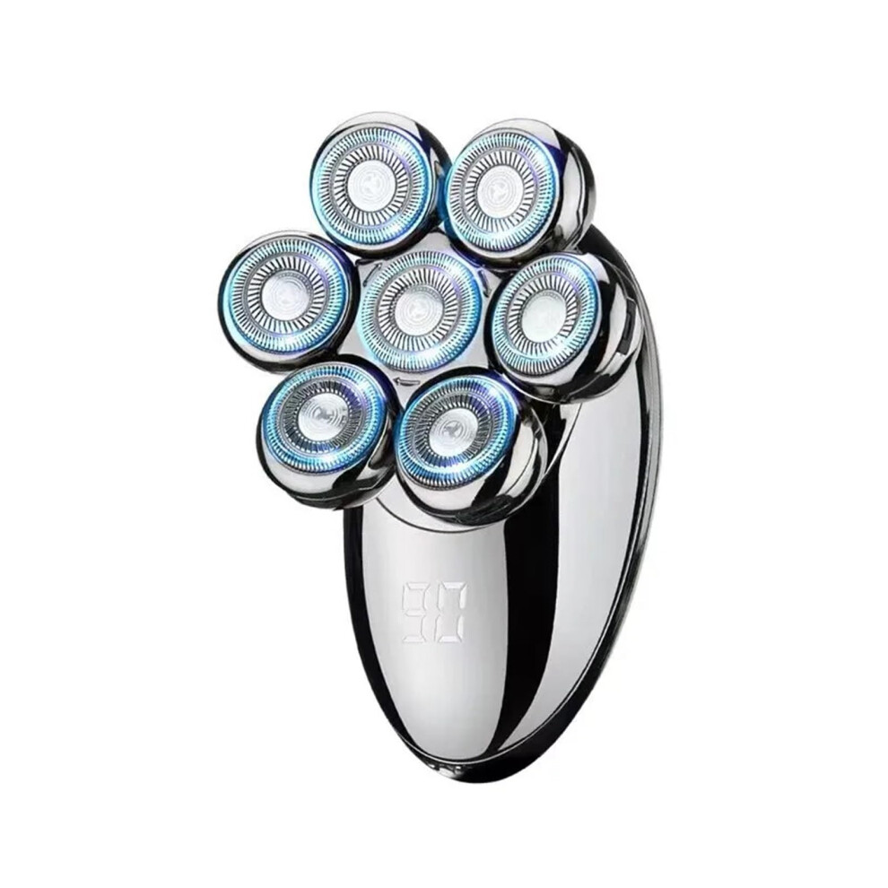 Electric Head Shaver for Men 7D Floating Head 5in1 Waterproof Rechargeable Bald Shaver Kit