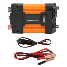 Kompakt strømomformer med USB-porter, kobberkontakt, høy konduktivitet, konverterer DC12V til AC, kompatibel med Y-grenkontakter, enkel å