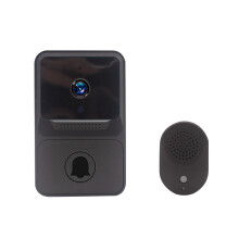 Sonnette vidéo, surveillance en temps réel avec résolution HD 1080p, détection humaine par IA pour des alertes pertinentes, audio bidirectionnel
