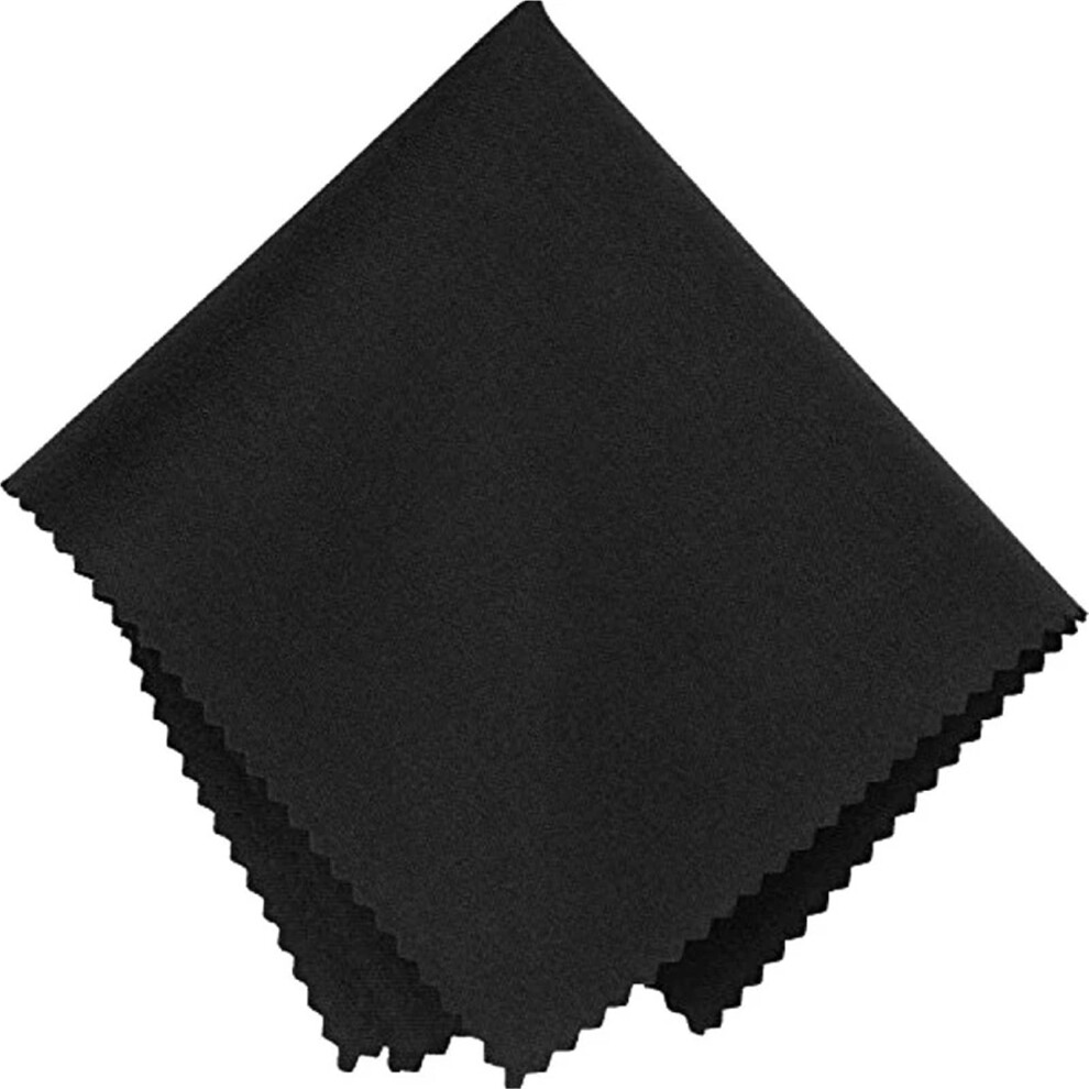 Black Microfiber Cleaning Cloth 30Pcs For Eyeglasses Screens Streak Scratch