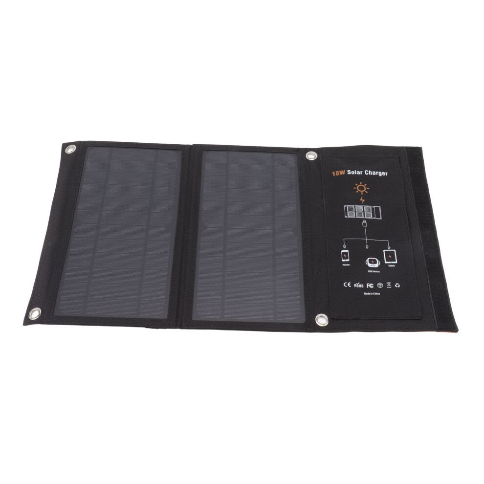 High-Efficiency Solar Panels For Outdoor Activities, Portable Solar Battery Charger With Dual Usb, Foldable And Easy To Carry Weather-Resistant Solar 9454554077482