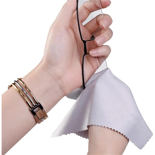 Microfiber Cleaning Cloth 30pcs for Eyeglasses Screens Streak Scratch Black 1
