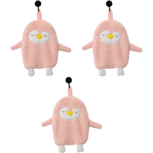 Mini bouillotte mignonne en coton doux 100 %, chaude et pratique en hiver. Serviettes décoratives ultra douces en polaire corail pour la salle de
