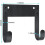 Compact and sturdy wallmounted iron holder with adjustable hook spacing for comfort 2