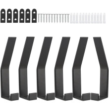 Väggmonterade klädkrokar, enkel stil för badrum, kök och mer (6-pack)