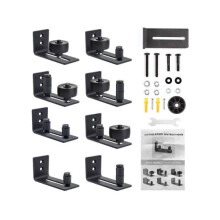 Adjustable Roller Barn Door Floor Guide, Non-Damage Installation, Hassle-Free Experience For Interior & Exterior Barn Doors