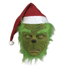 Latexmaske für Weihnachtskostüme, Weihnachts-Cosplay-Maske mit detailgetreuer 1:1-Replika des Green Goblin-Designs, inspiriert vom Film,