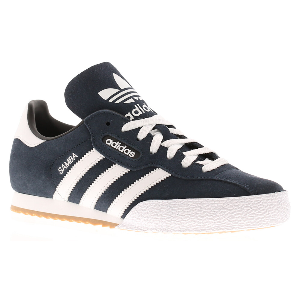 (11) adidas Originals Samba Super Suede Trainers - Navy