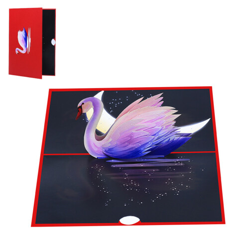 Carte de Saint-Valentin 3D avec enveloppe Carte de