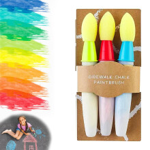 Sidewalk Chalk Brush Dust Washable NonToxic for Kids Outdoor Art Play
