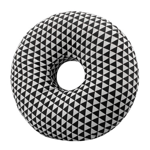 Oreiller révolutionnaire avec trou d'oreille pour dormir-Noir