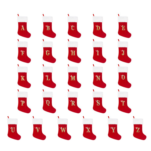 Bas de Noël en velours, 20 pouces, décoration, chaussettes de-C 2
