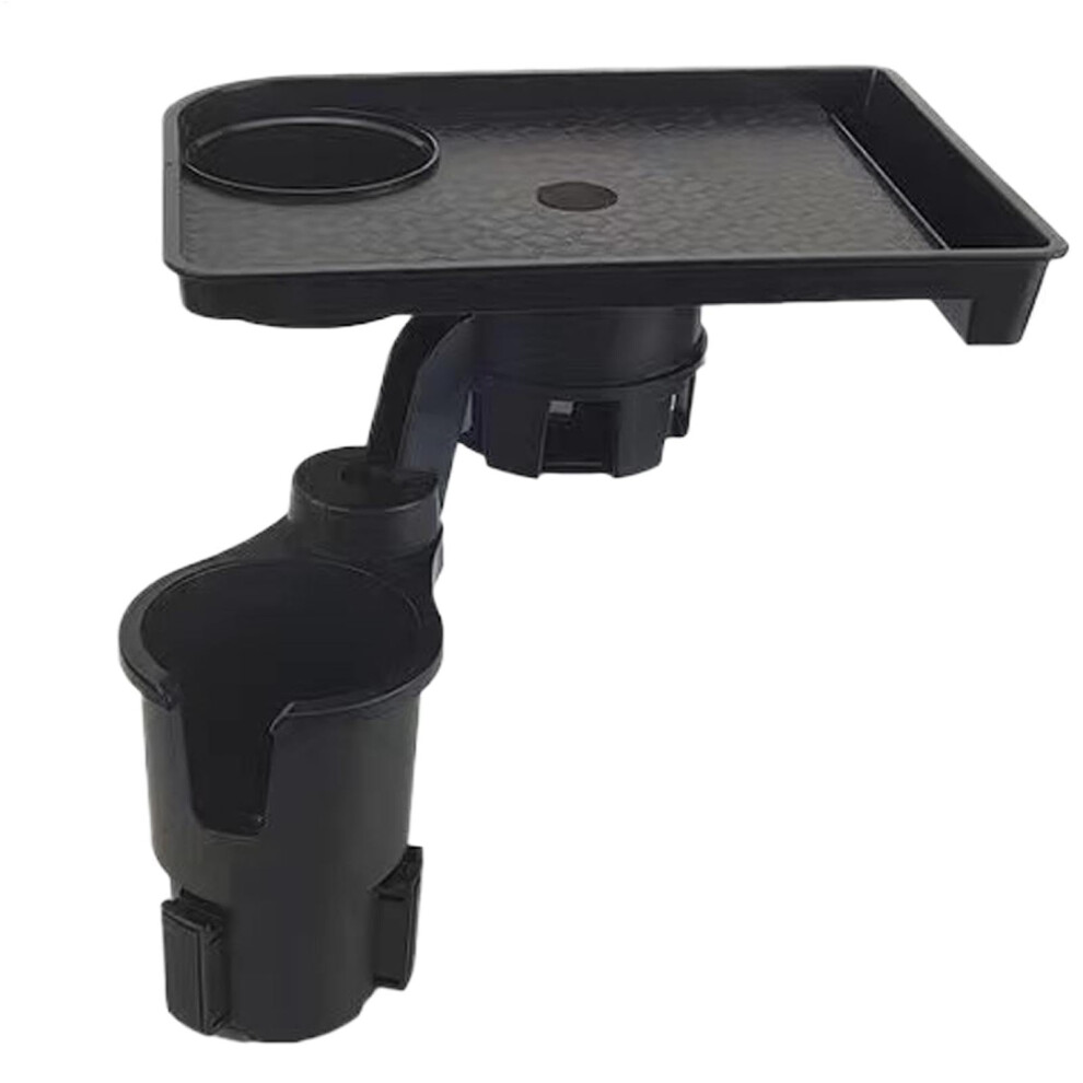 Multifunction Car Food Tray With Adjustable Cup Holder And Hidden Storage For Tesla Model Y 9339159927069