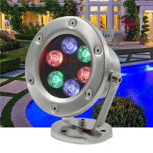 Underwater LED Pool Lights IP68 Waterproof 12V Stainless Steel Green Submersible Pond Spotlight