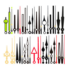 Différentes paires d'aiguilles d'horloge, outil de-007 rouge