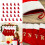 Bas de noël en velours avec lettres brodées, chaussettes de-X 4