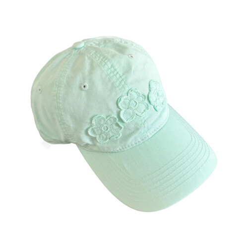 Summer Floral Baseball Cap Breathable Fabric Stylish-Green