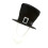Plush Top Hat With Beard For Halloween Funny Pirate-White beard 1