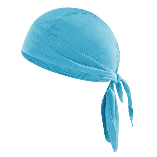 Sweat Absorbing Helmets Liner Hat Cooling Headscarf-Sky Blue