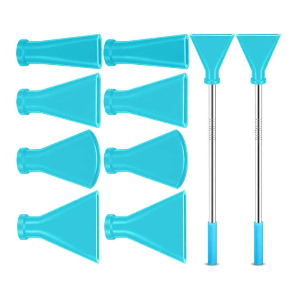 Multi Color Acrylic Pouring Tool With Blowing Nozzles And-Blue 7704000487320
