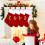Chaussettes de noël brodées avec lettres, 20 pouces,-UN 7