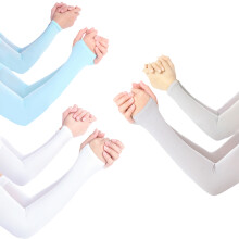 Manicotti protettivi solari per tutto il giorno, asciugatura rapida, design senza cuciture, fori per i pollici, tessuto traspirante, materiale