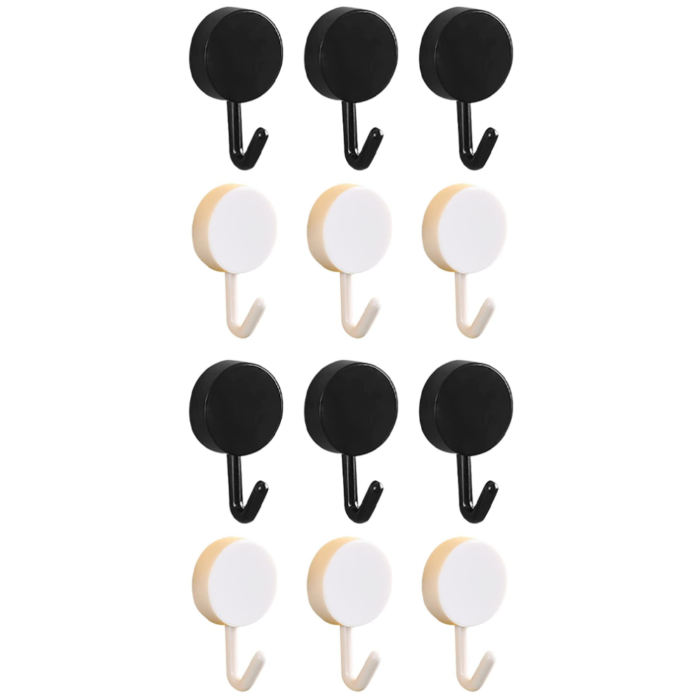 Versatile Decorative Hooks, Heavy Duty Magnetic Neodymium Adhesive Wall Hooks For Refrigerator, Kitchen, Office, Easy Install & Rust Proof, Perfect Fo 9454554849546