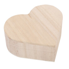 Op maat gemaakte hartvormige houten opbergdoos, doe-het-zelf sieradendoos, vintage zinklegering scharnier met brede toepassingsmogelijkheden, gladde