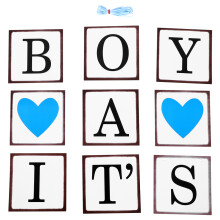 Decorațiuni memorabile pentru petrecerea de baby shower, bannerul „E un băiat”, fundalul din material textil durabil asigură sărbători