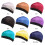 Cooling Wide Edged Pirate Style Hat Smooth Wig Cap-Purple 2