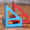 Aluminum Triangular Ruler Measuring Tool for-Blue English 5