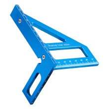 45 90 Degree Triangular Measuring Tool for Precise-Blue Metric