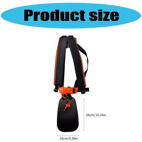 Double bandoulière ergonomique pour tondeuses et 2