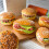Hamburger bread models, artificial food, bread models,  texture for home decoration and party presentation 2