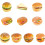 Hamburger bread models, artificial food, bread models,  texture for home decoration and party presentation 4