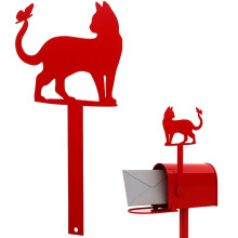 Mailbox Flag Replacement with Cute Cat Silhouette for Garden Yard Outdoor Mailbox Decor