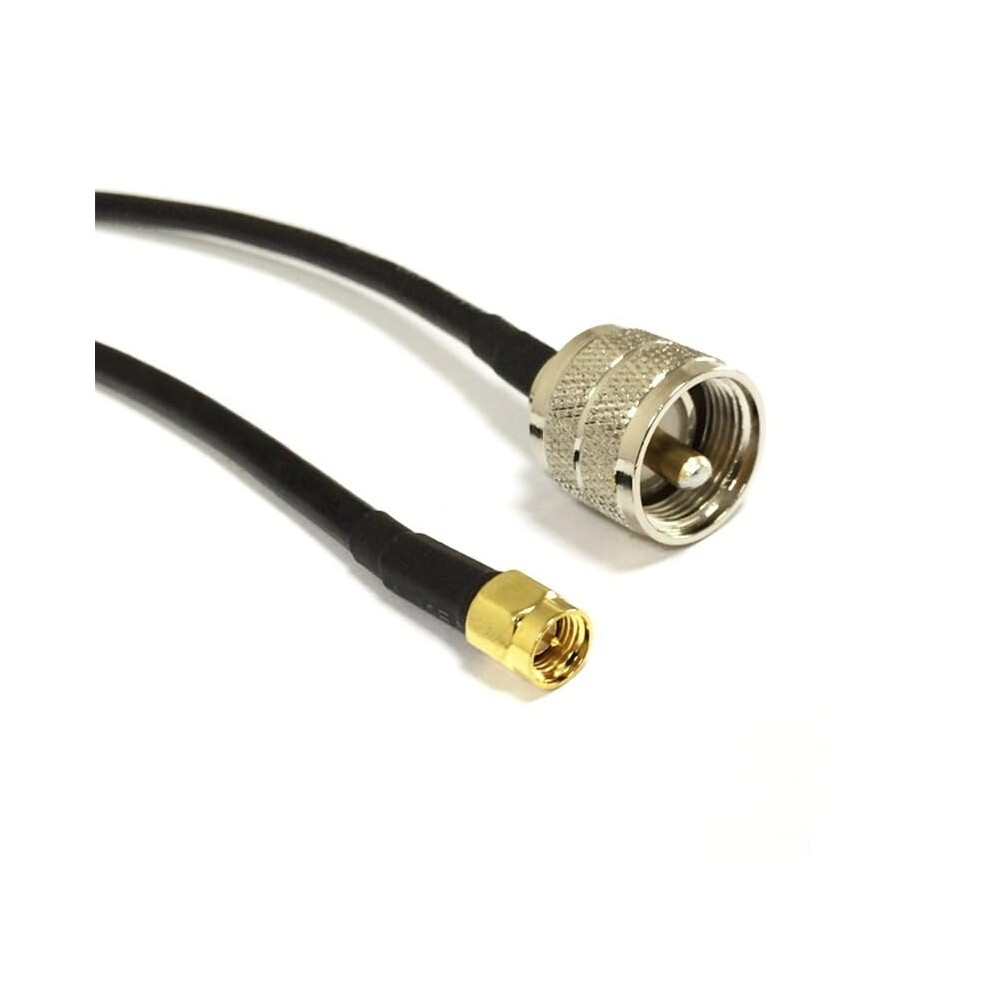 Uhf Pl259 Cable Adapter Sma Plug To Uhf Connector Rg58 Coaxial 20Cm Low Loss Durable 9323874725093