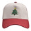 Farbblock-Baseballkappe mit Stickerei, Weihnachtsbaum-Hut-Rot 1