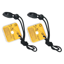 2pcs Survival Signal Mirror Reflectivity Lightweight Emergency Signaling for Hiking Camping