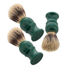 3pcs Wooden Handle Shaving Brush and Soft Bristle Beard Brush Set for Wet Shaving Grooming