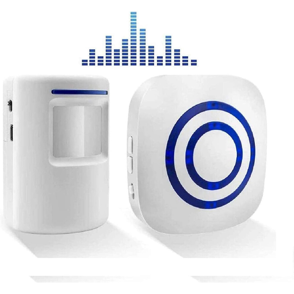Motion Sensor Alarm, Innovative Security Driveway Kit For Wide Application, Long Range Wireless & Easy Assembly Use, Infrared Detection For Front Door 9454554083490