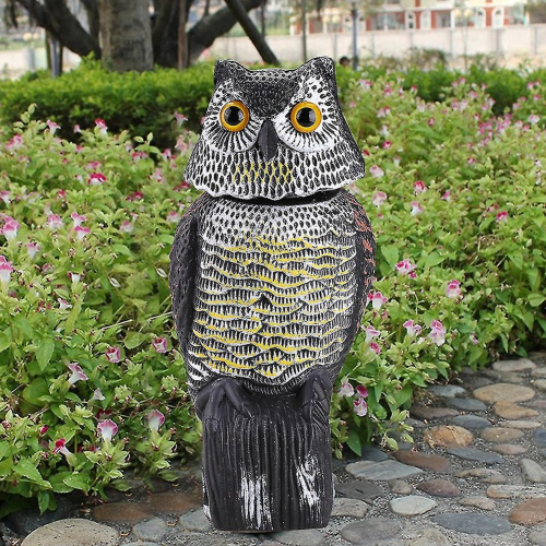 Prowler Owl Garden, Περιστρεφόμενο Κεφάλι Κουκουβάγιας, Απωθητικό Παρασίτων Πουλιώ 1
