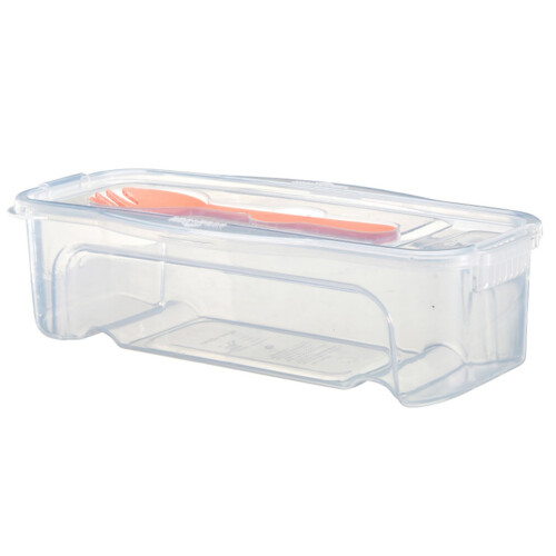 Microwave Pasta Cooker with Strainer 1.3L, Lid, Fork, HeatResistant