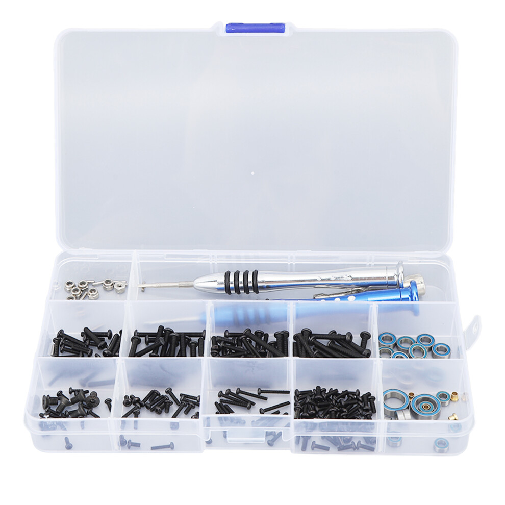Rc Crawler Cars Trucks Hardware Fasteners Screws Assortment Set, Universal Rc Screw Kit With High Strength Metal Screws Corrosion Resistance Precision 9420858293378
