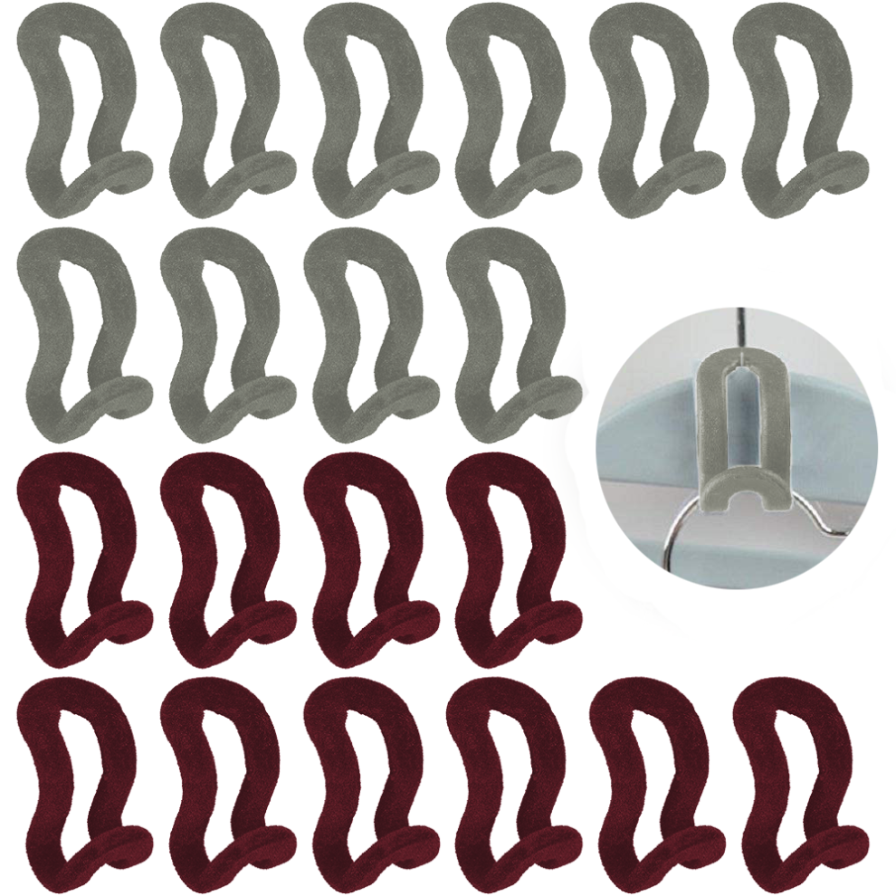 Durable Cascading Clothes Hangers, Connector Hooks For Space Saving Closet Solutions With Adjustable Features (Pack Of 60) 9454554851365