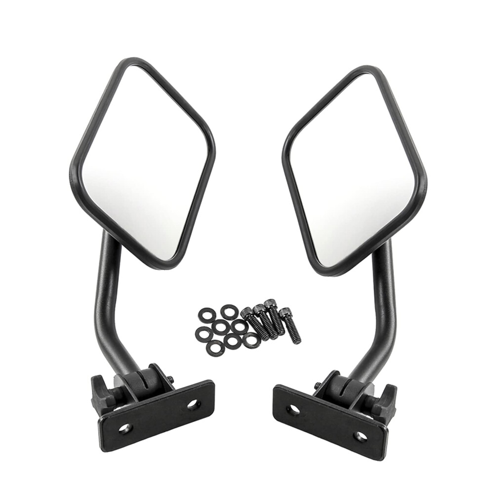 Clarity Adjustable Rectangular Off Road Side Mirrors For 97+ 4X4 Truck With Mounting Bracket 9119770584861